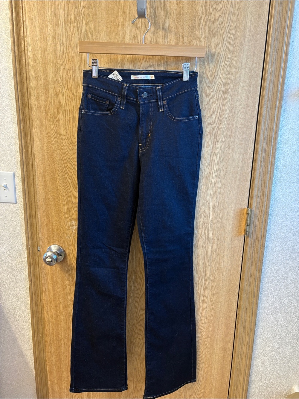 Levi's Dark Navy Flare Jeans - Women's Stretch Boot Cut